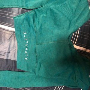 Alphalete Teal aero leggings *Reserved DO NOT BUY*